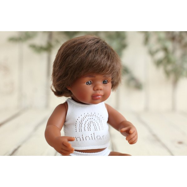 NEW!!! Miniland Bambola Baby Boy Aborigeno 38 cm con intimo 31181-Miniland-31181-01