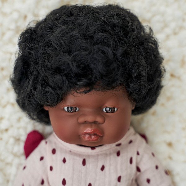 Miniland Bambola Baby Girl Africa 38 cm con intimo 31154-Miniland-38CM-AF-F-01