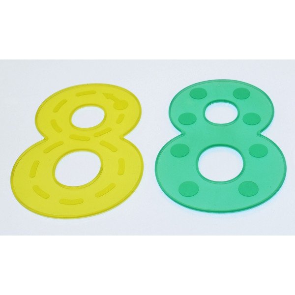 Tickit SiliShapes® Trace Numbers Yellow Pk10 54509-TickIT-5060138821392-00