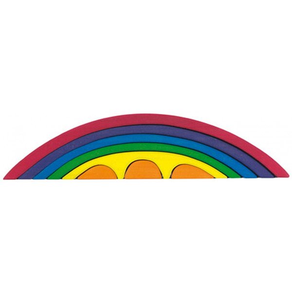 Gluckskafer Bridge set rainbow color-Grimms-523332-025