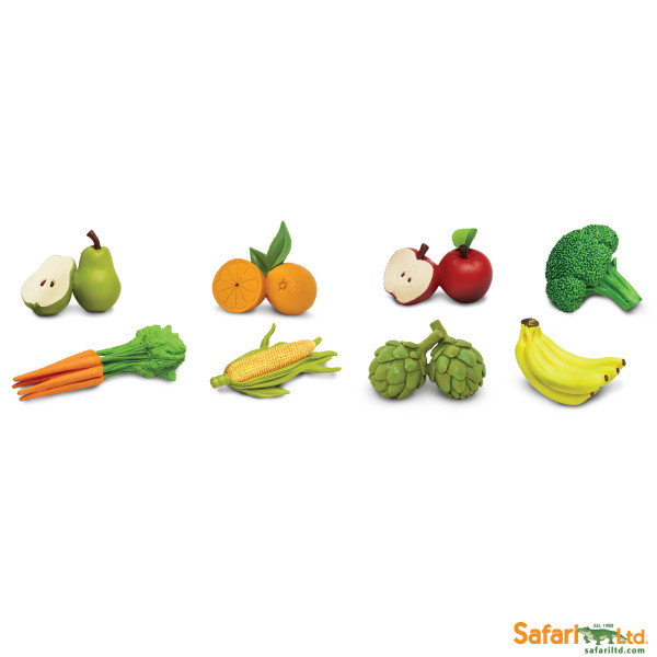 Safari Toobs Confezione Tubo Frutta e verdure-Safari LTD-688304-00