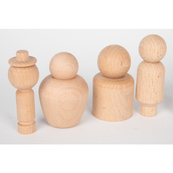 Tickit Wooden Community Figures Peg doll 10pz. 74009-TickIT-5060138829633-05