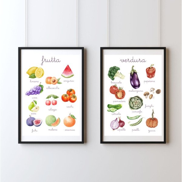 Poster educativi A4 Frutta e Verdura-POSTER-00