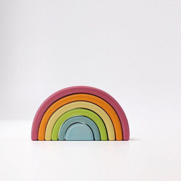 Grimms Arco colori medio Pastello Rainbow Pastel 6 pezzi-Grimms-10701-00