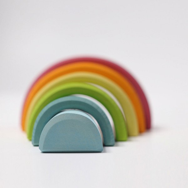 Grimms Arco colori medio Pastello Rainbow Pastel 6 pezzi-Grimms-10701-00