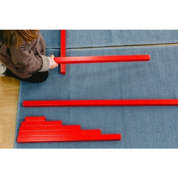 Materiale Montessori Barre rosse (disponibile tra 10gg)-MON-BAR-ROS-01