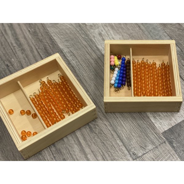 Materiale Montessori Bastoncini di perle per Tavole del Seguin 11-19 e 11-99-MON-150-01
