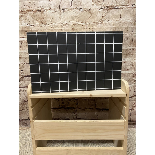 Materiale Montessori Lavagna nera con quadrati-MON-LAVQUAD-01