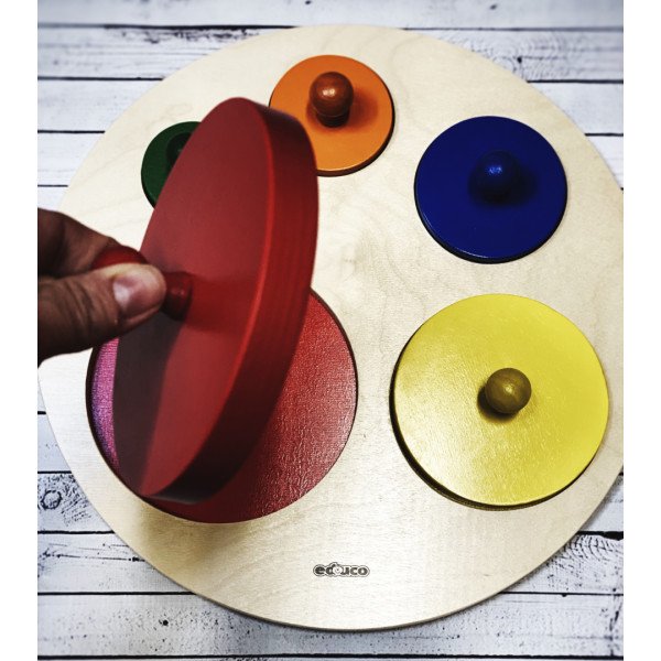 Materiale Montessori Puzzle dei cerchi gigante (disponibile tra 10gg)-3805020-00