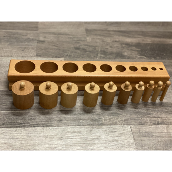 Materiale Montessori Incastri solidi Blocco 2 (grosso/fino) (disponibile in 7gg)-MON-B-44-2-08
