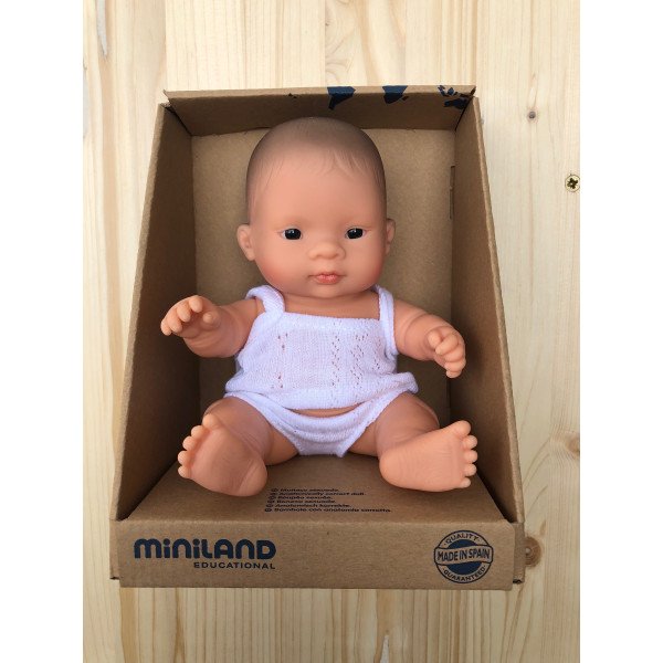 Miniland Bambola Baby Girl Asia 21 cm con intimo 31126-Miniland-21CM-ASIA-F-010