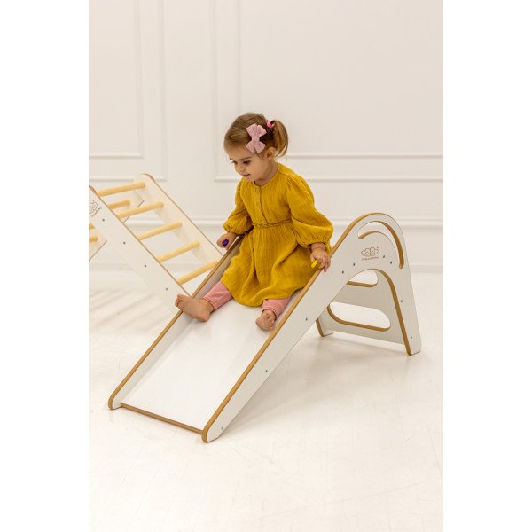 MeowBaby® Wooden Slide for Children 87x46cm Indoor-ZS001IE-01